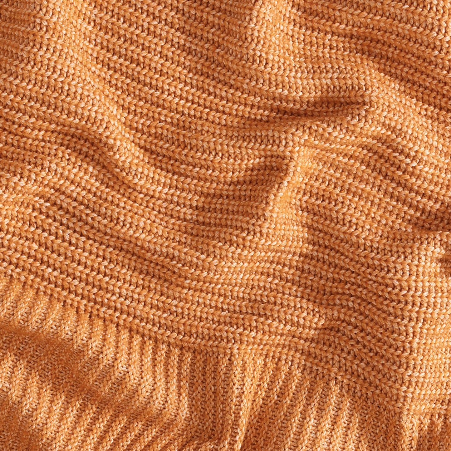 Air Yarn Knit Throw Blanket