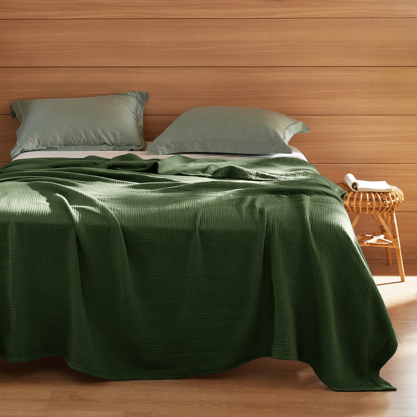 GentleSoft® 100% Cotton Gauze Spring Throw Blanket