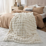 Bubble Faux Fur Blanket