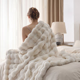 Bubble Faux Fur Blanket