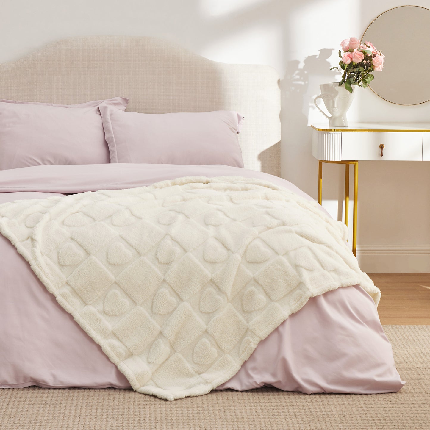 Arch Shaggy Sherpa Fleece Blanket