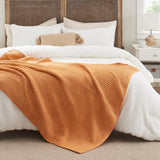 Air Yarn Knit Throw Blanket