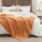 Air Yarn Knit Throw Blanket