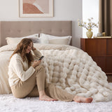 Bubble Faux Fur Blanket