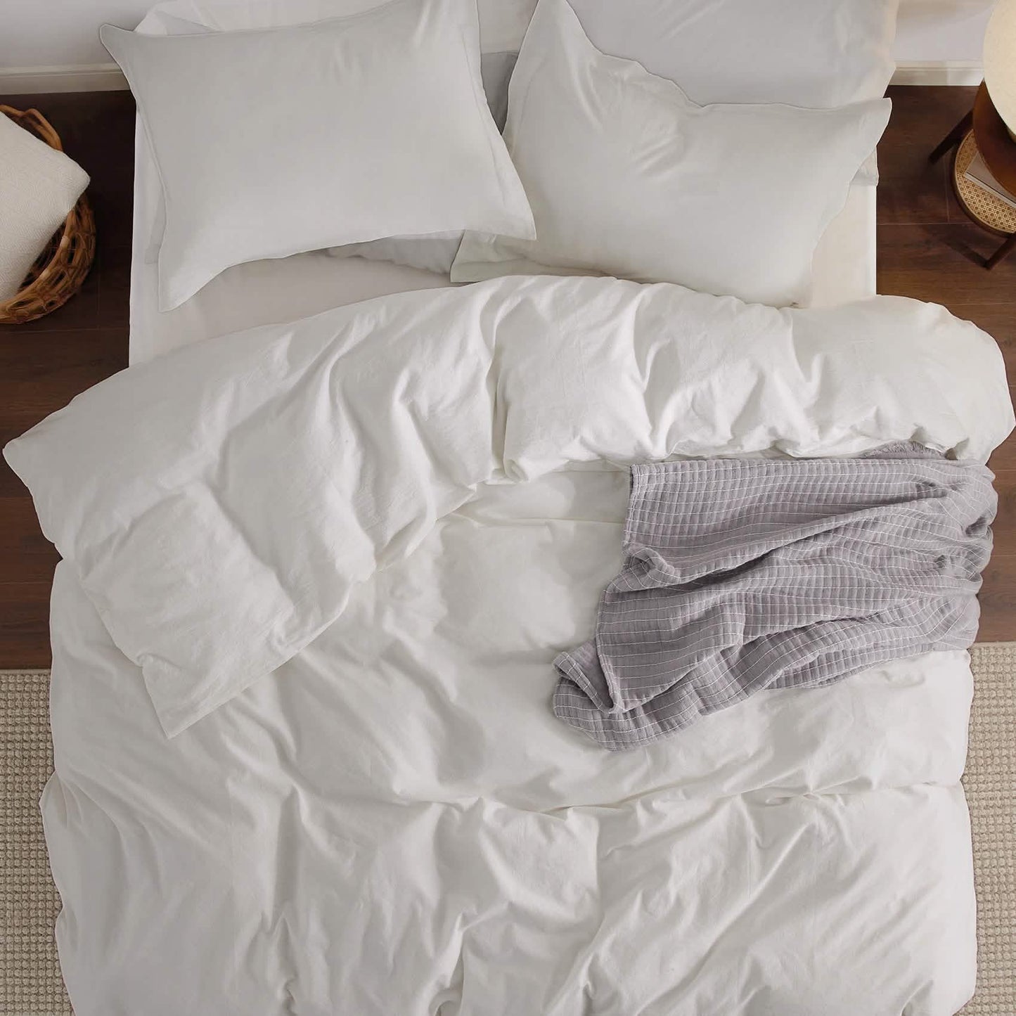 GentleSoft™ Washed Cotton Duvet Cover Set