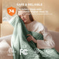 Ribbed Flannel Heated Blanket