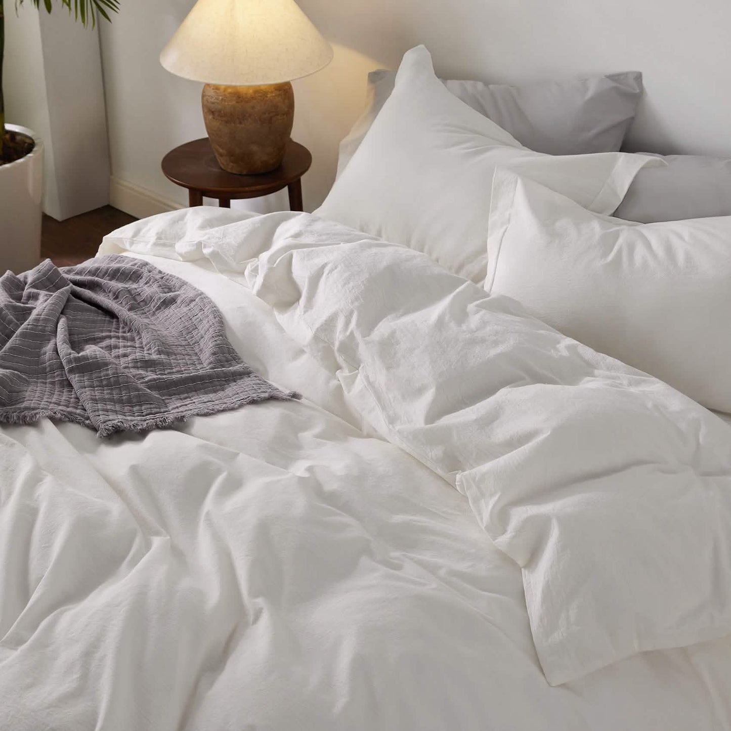 GentleSoft™ Washed Cotton Duvet Cover Set