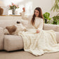 Arch Shaggy Sherpa Fleece Blanket