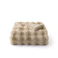GentleSoft™ Bubble Faux Fur Blanket ( Light Brown )