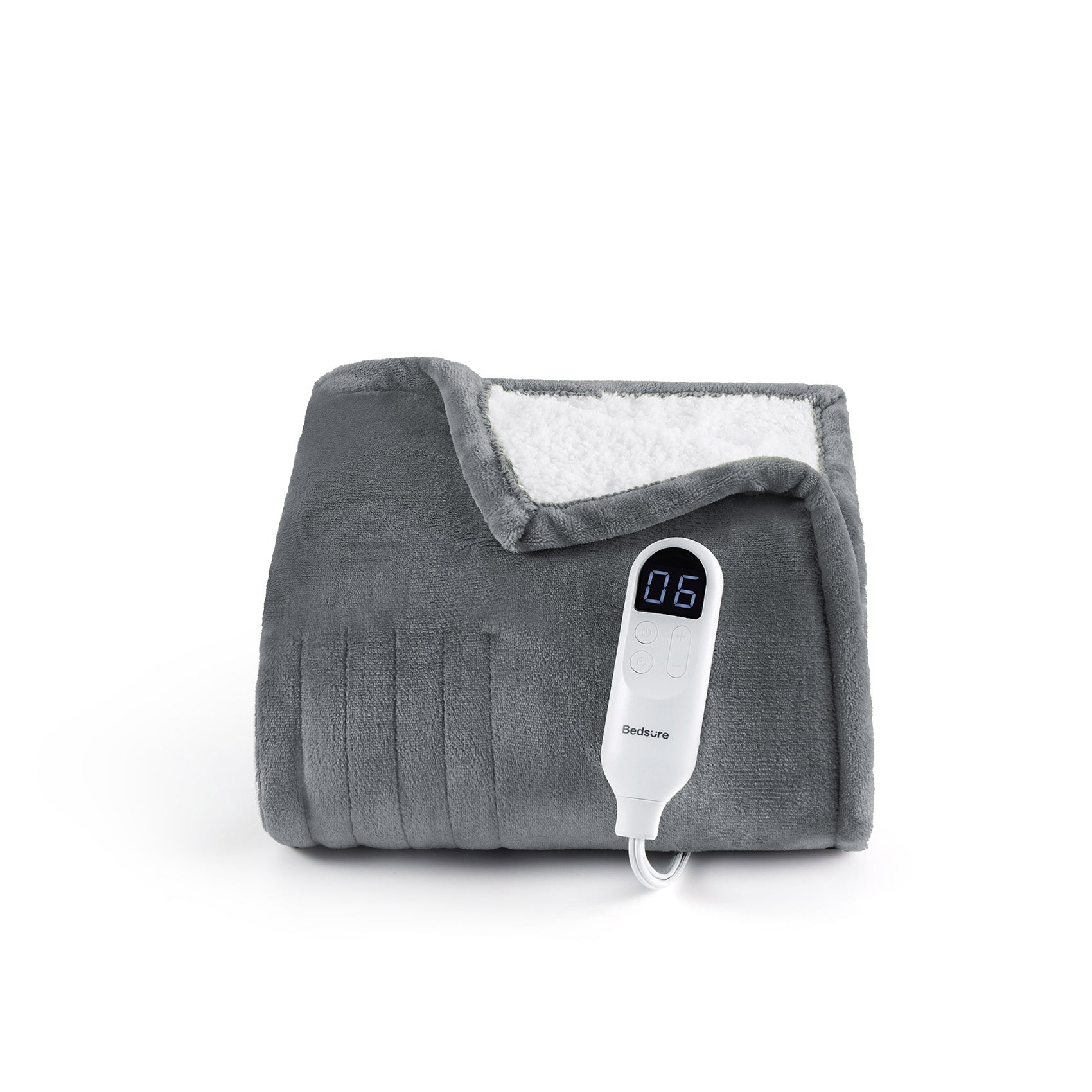 Solid Flannel Heated Blanket - Thumbnail 5
