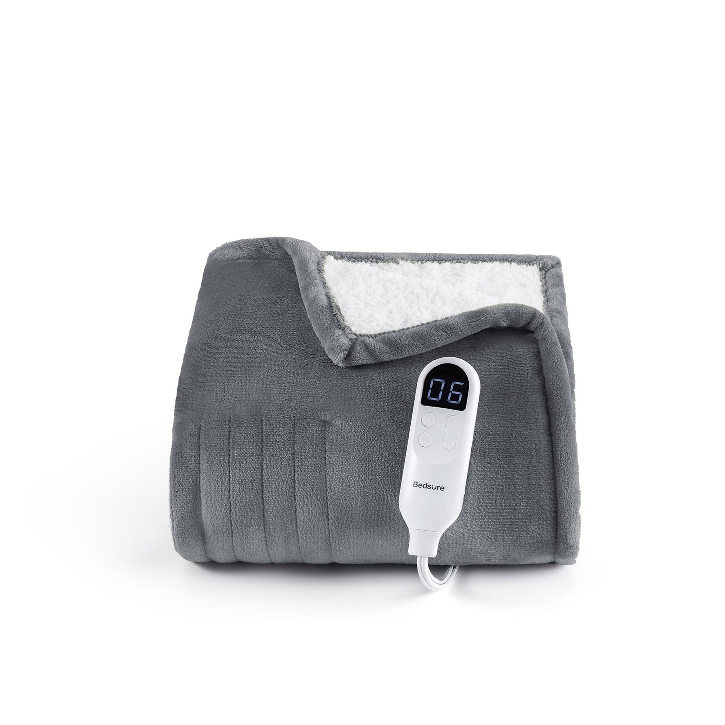 Solid Flannel Heated Blanket