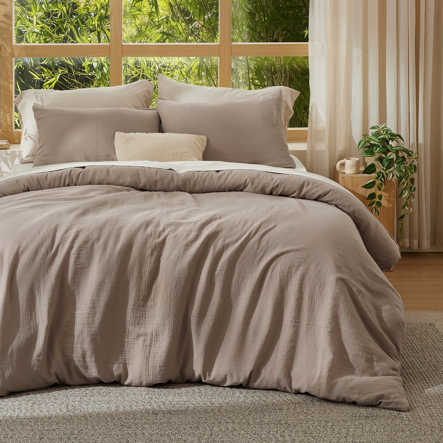 GentleSoft® Rayon From Bamboo-Cotton Blend Duvet Cover Set