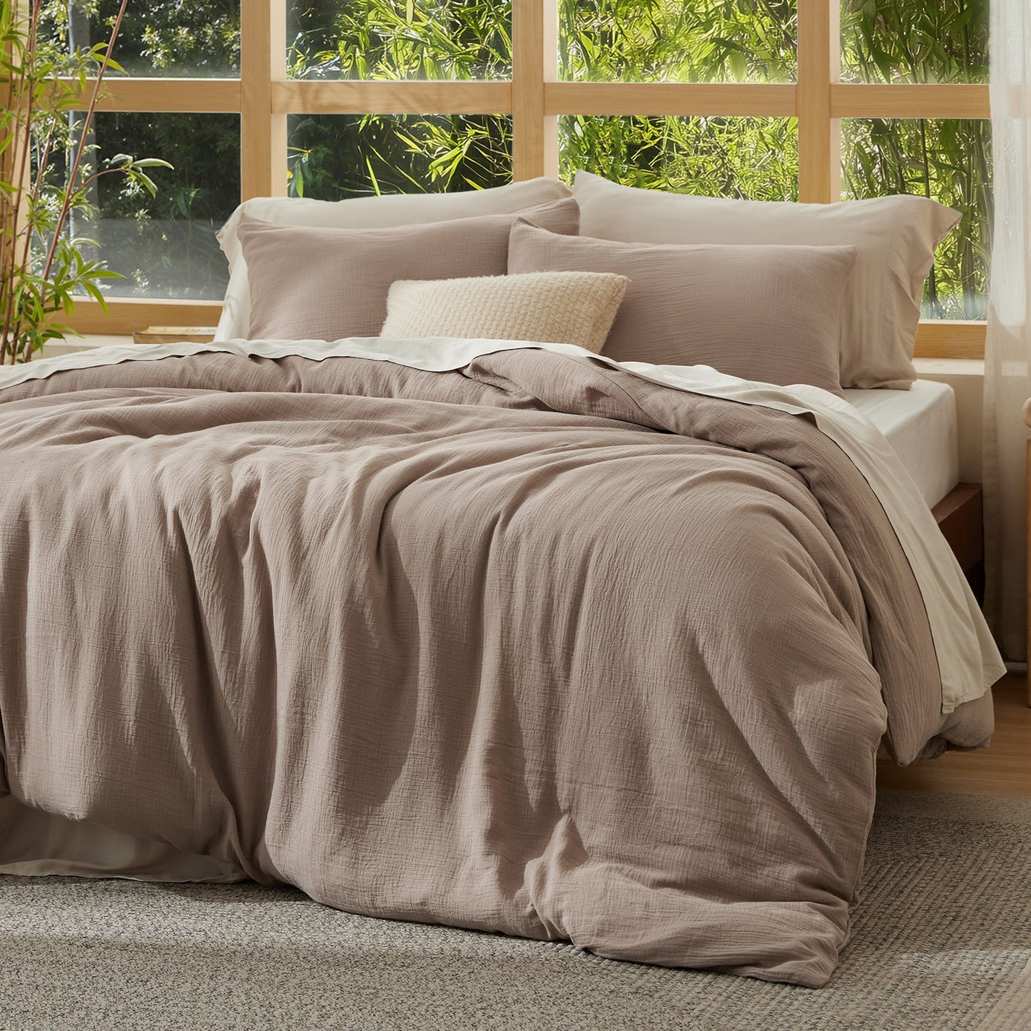 GentleSoft® Rayon From Bamboo-Cotton Blend Duvet Cover Set