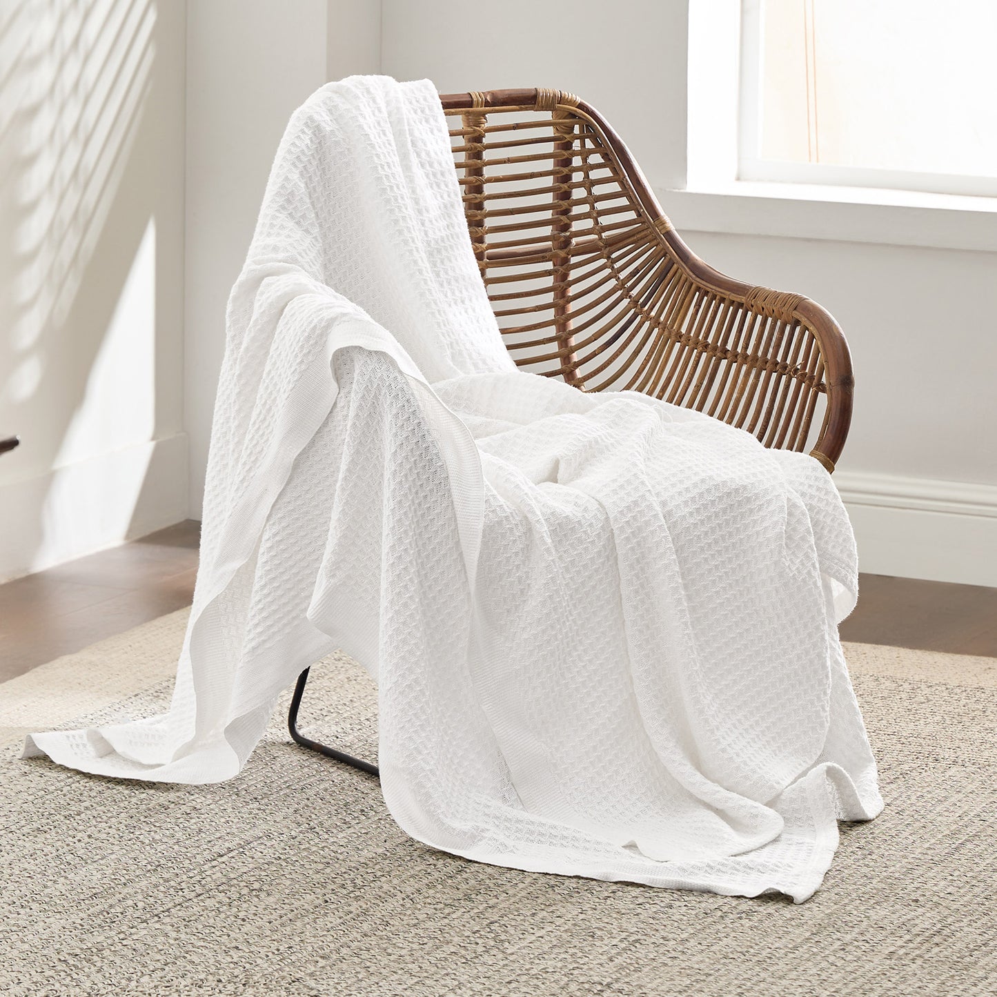 GentleSoft™ Cotton Waffle Weave Blanket