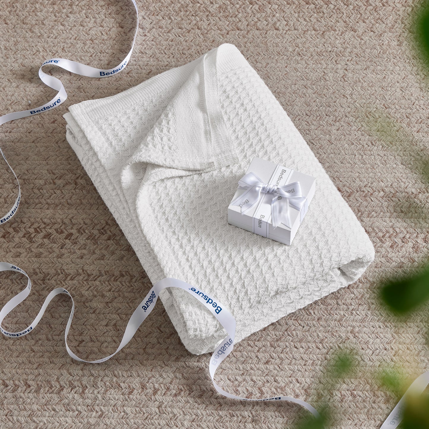GentleSoft™ Cotton Waffle Weave Blanket