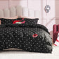 GentleSoft™ Marilyn Monroe™ Duvet Cover Set Dotted Black