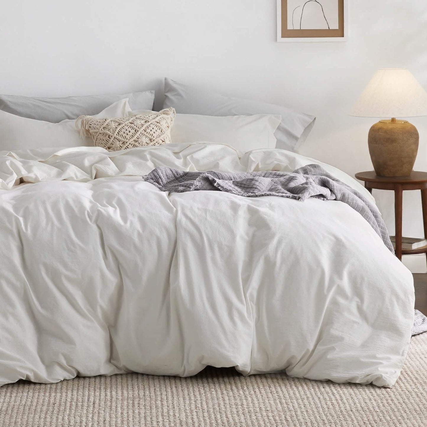 GentleSoft™ Washed Cotton Duvet Cover Set