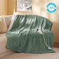 Ribbed Flannel Heated Blanket