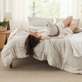 Pinch Pleat Comforter Set