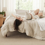 Pinch Pleat Comforter Set