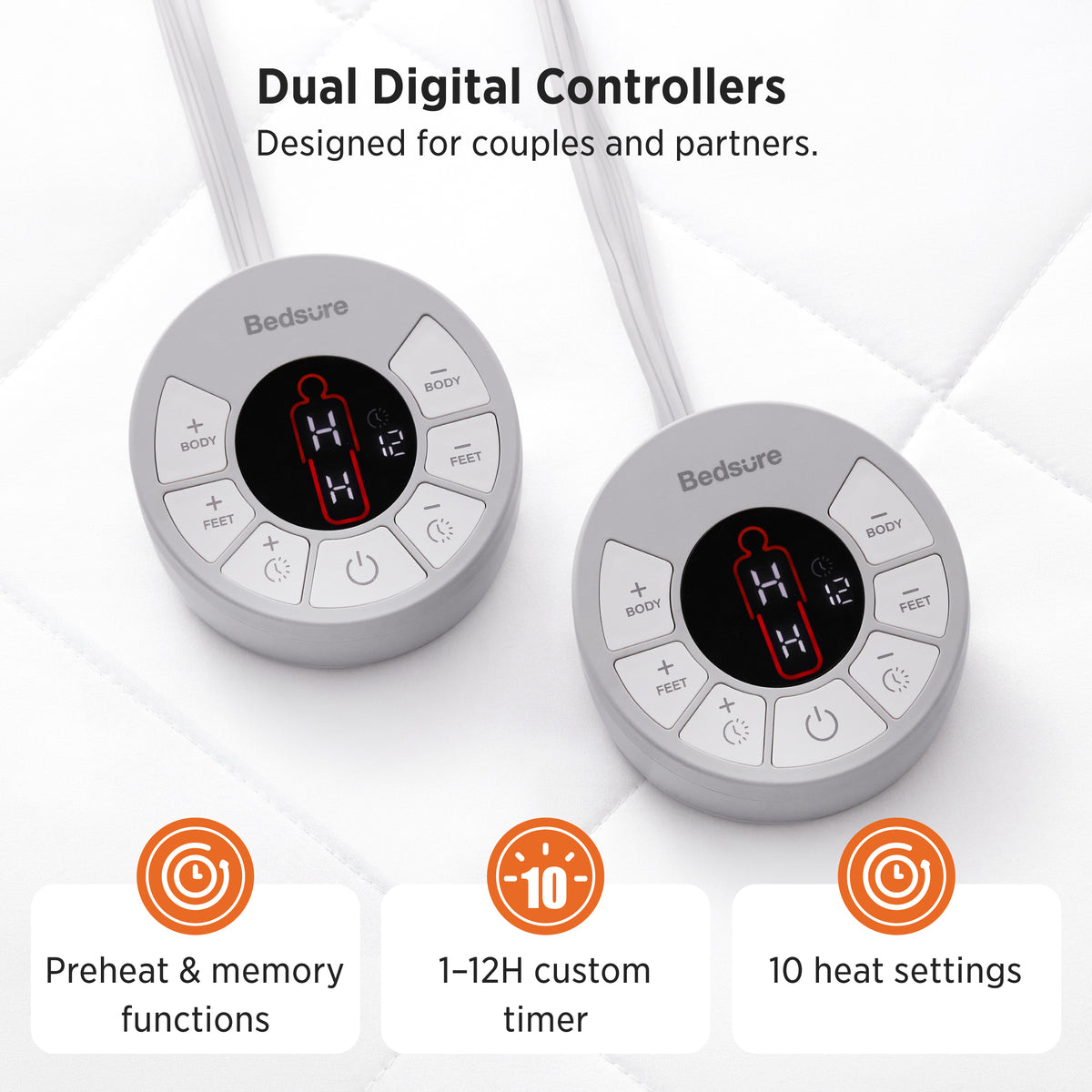 Four-Zoned Heated Mattress Pad