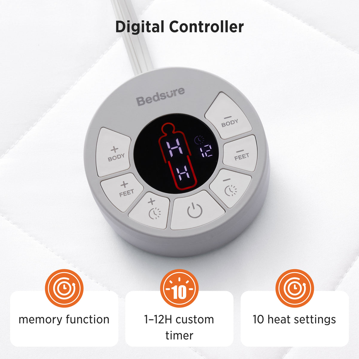 Four-Zoned Heated Mattress Pad
