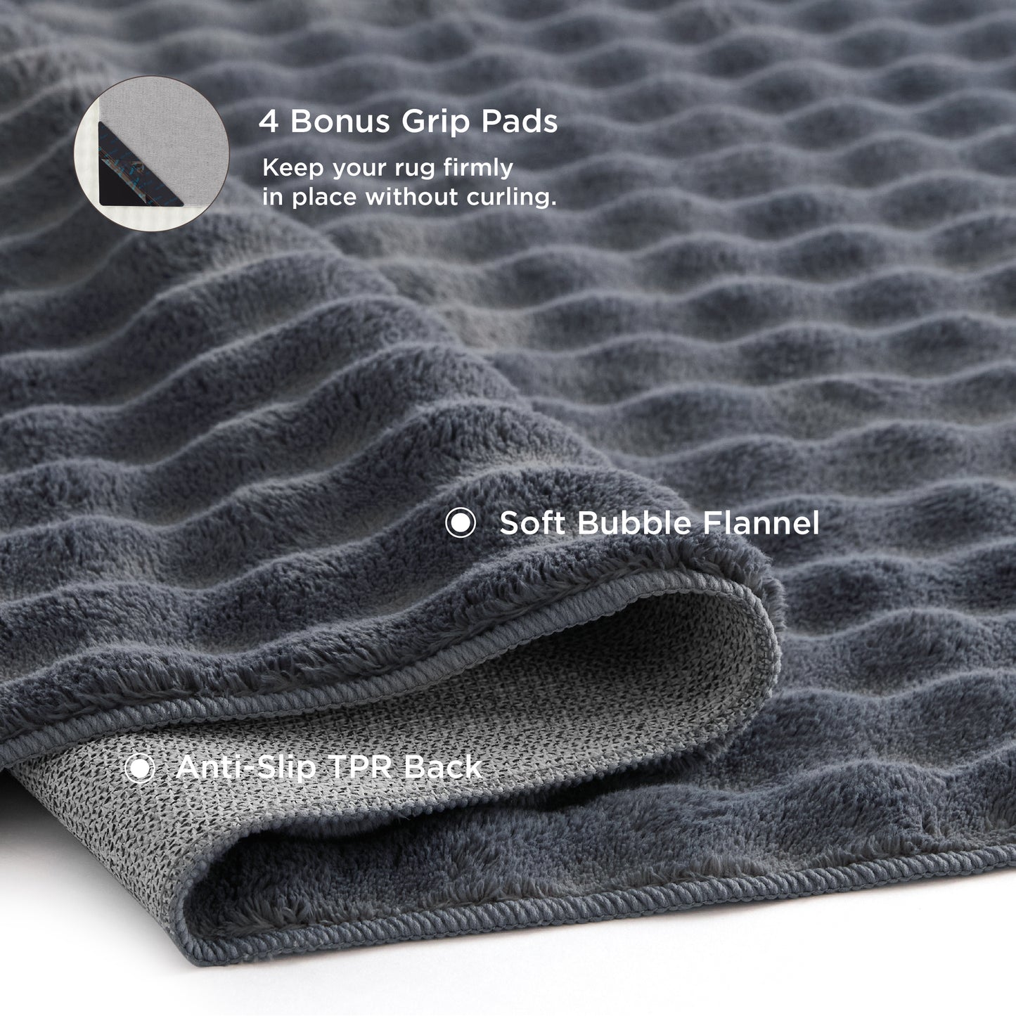 Bubble Flannel Area Rug