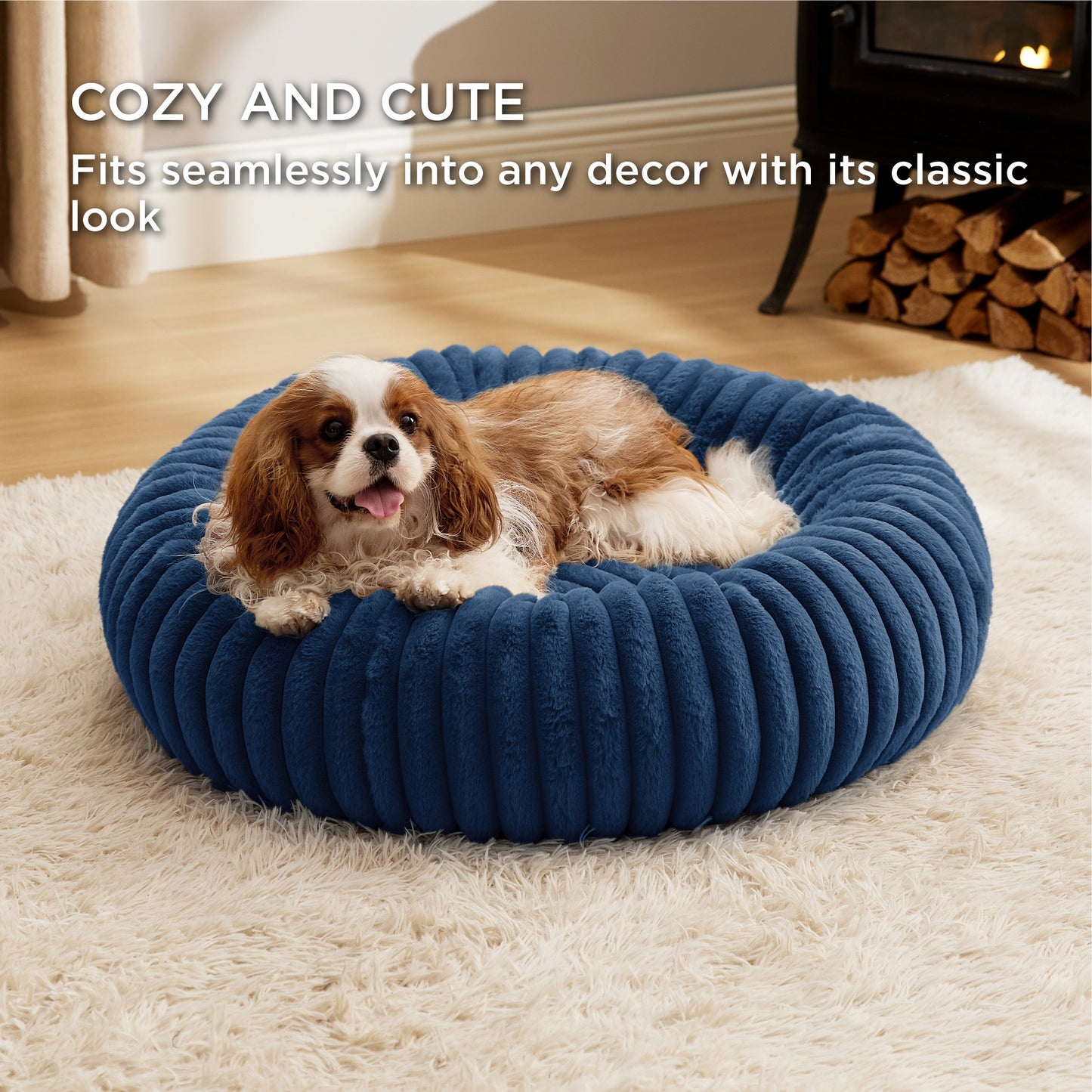 Corduroy Round Pet Bed