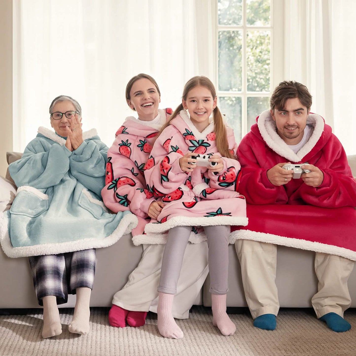 Sherpa Fleece Wearable Blanket