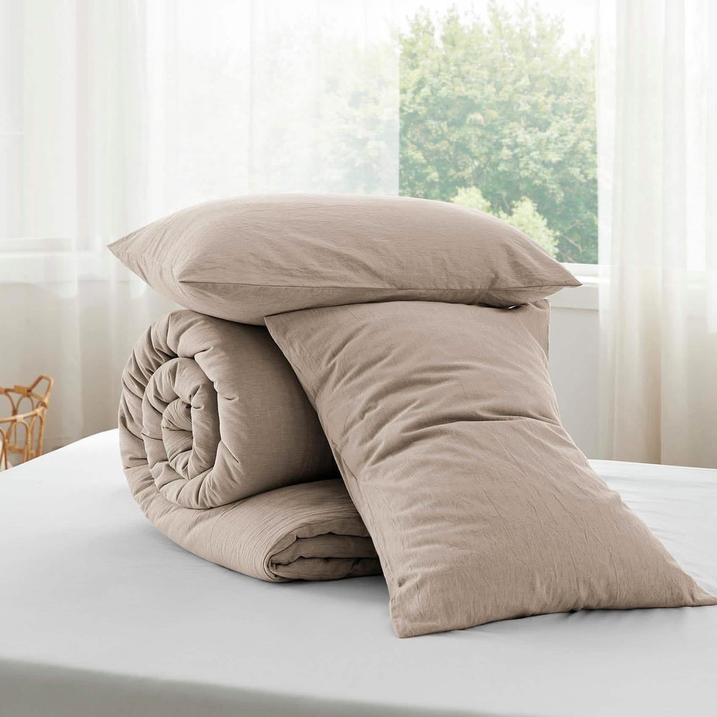 Prewashed Cotton Comforter Set