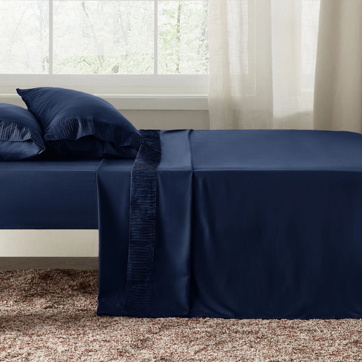 Ruched Sheet Set