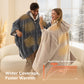 GentleSoft® Heated Shaggy Fleece Blanket Hoodie