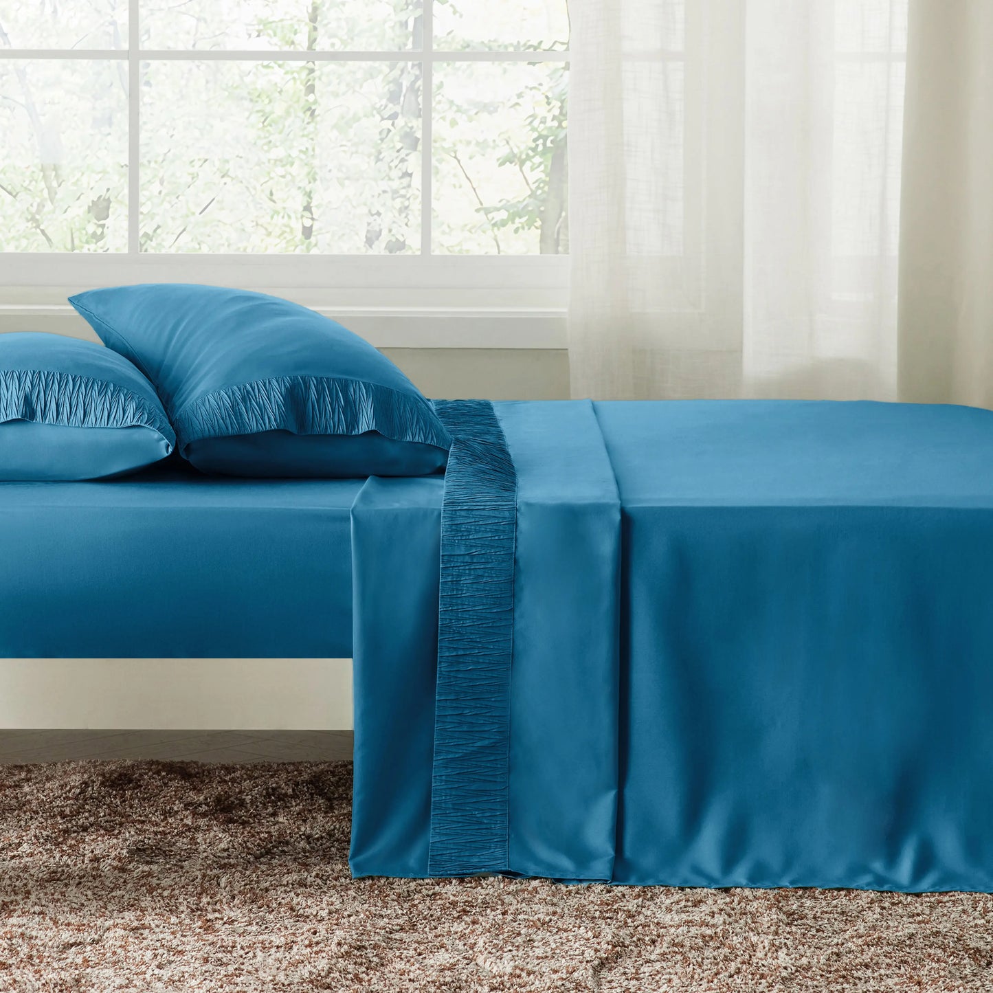 Ruched Sheet Set
