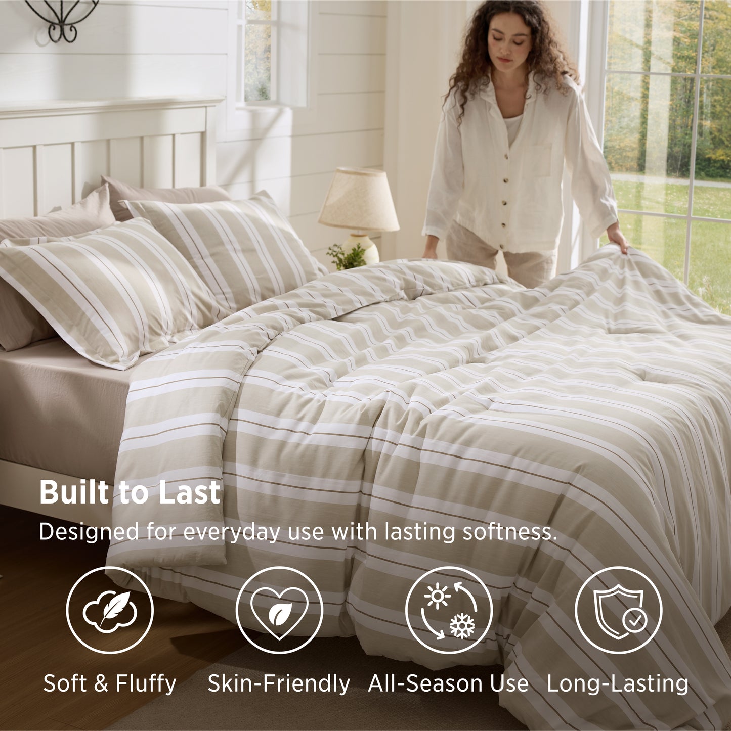 Gingham Comforter Set