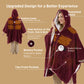 Heated Shaggy Fleece Blanket Hoodie