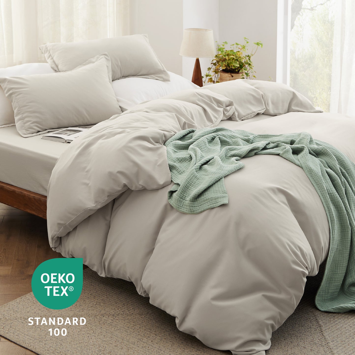 Prewashed Microfiber Duvet Cover Set