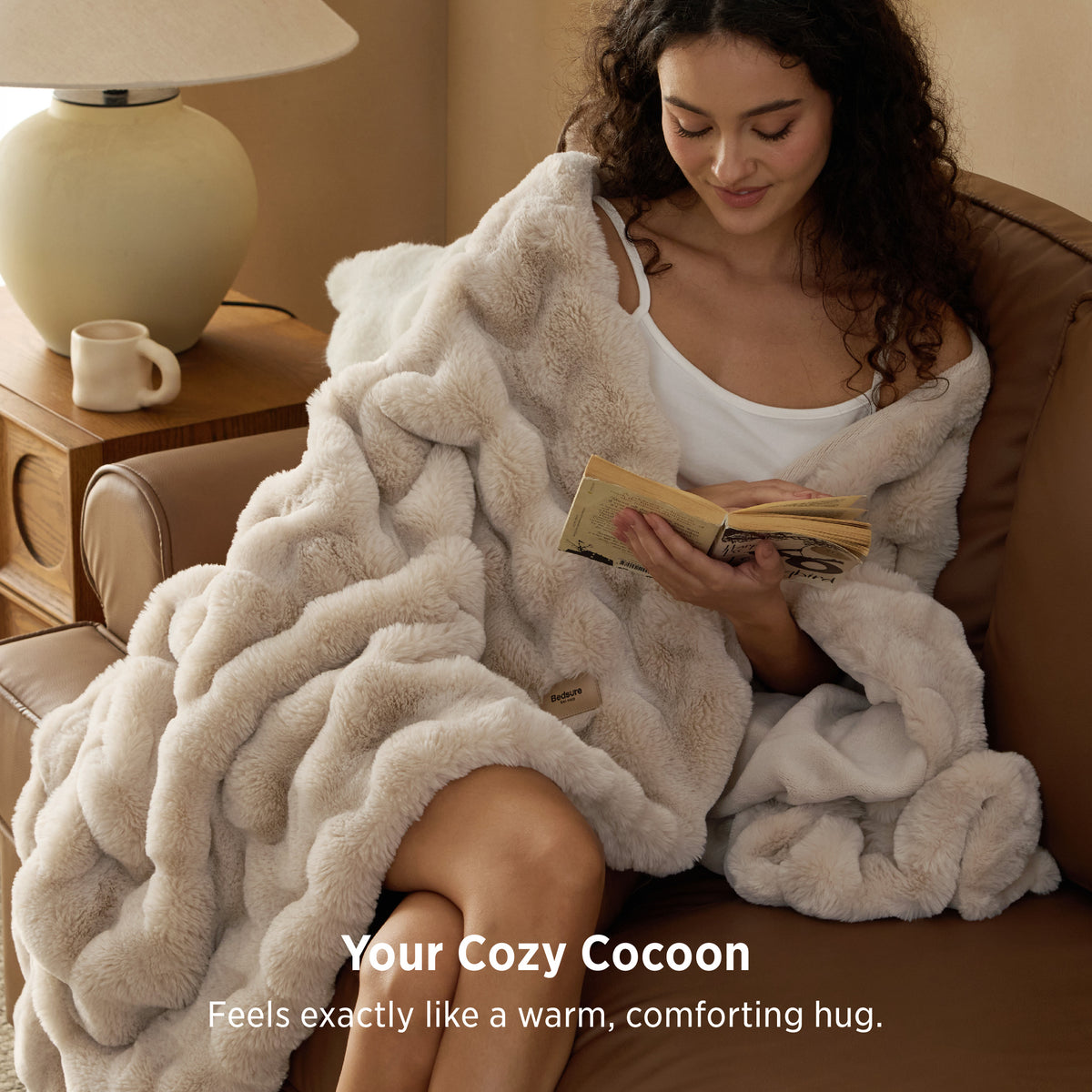 Faux Fur Throw Blanket