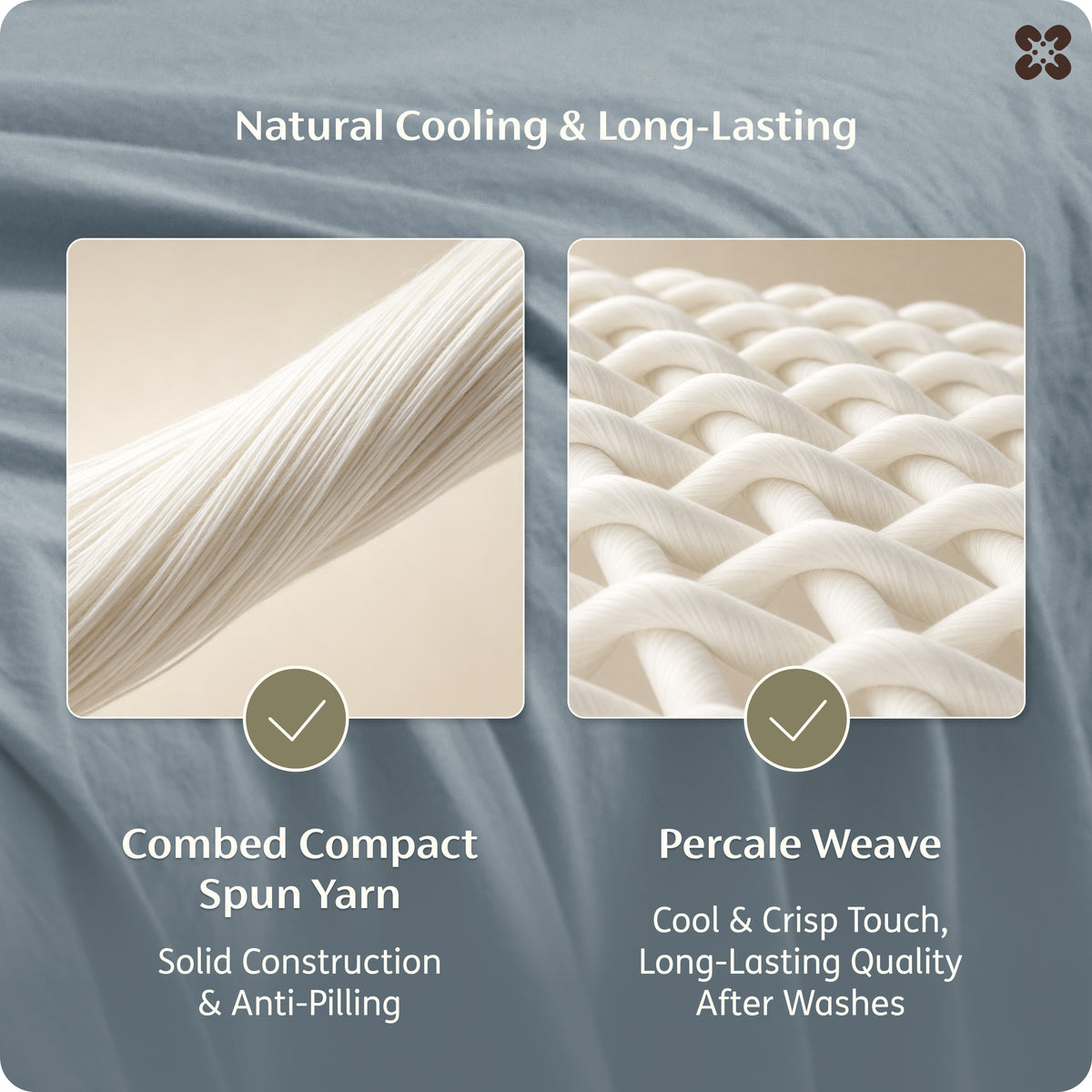 6-Piece Washed Cotton Sheet Set