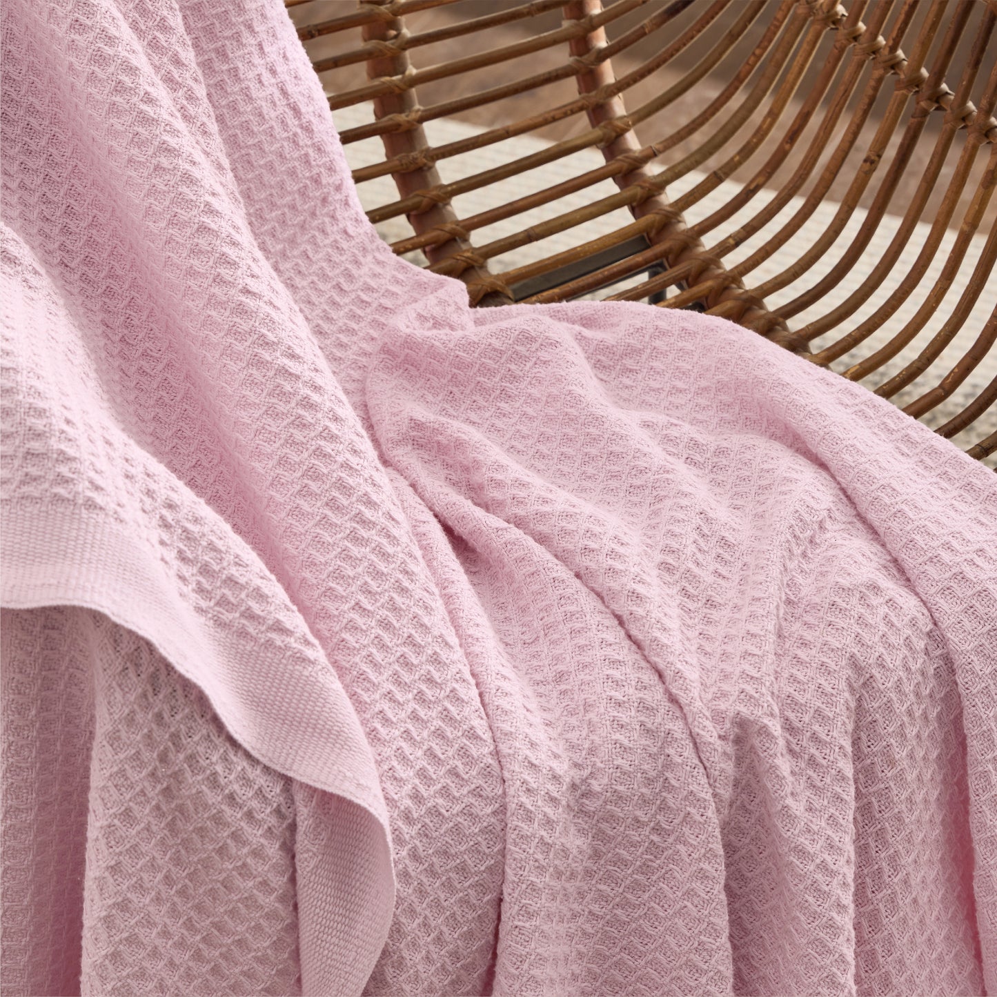 Cotton Waffle Weave Blanket