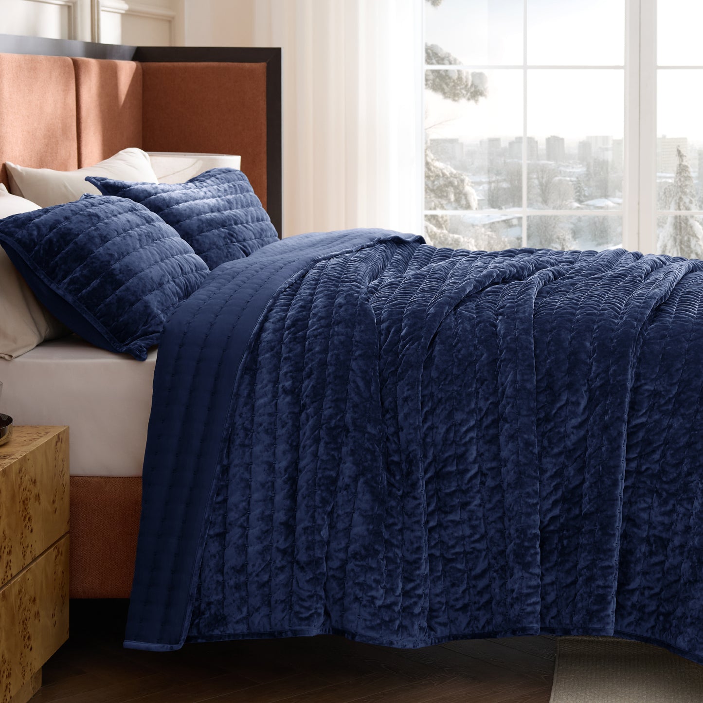 Luxury Velvet Quilt Set