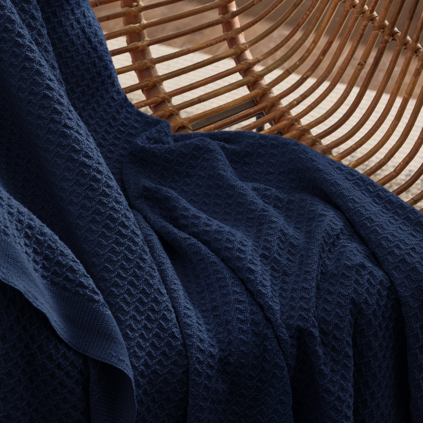 Cotton Waffle Weave Blanket
