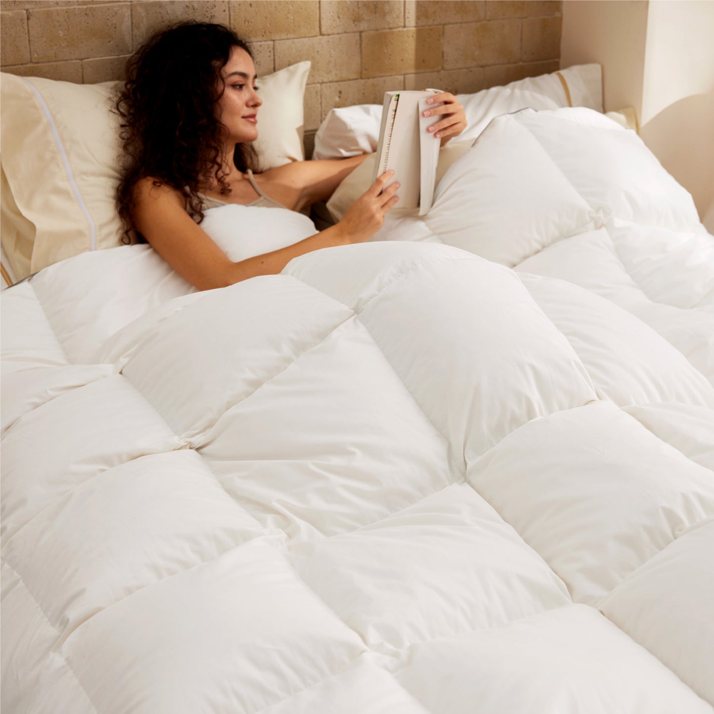 White Duck Down Feather Comforter