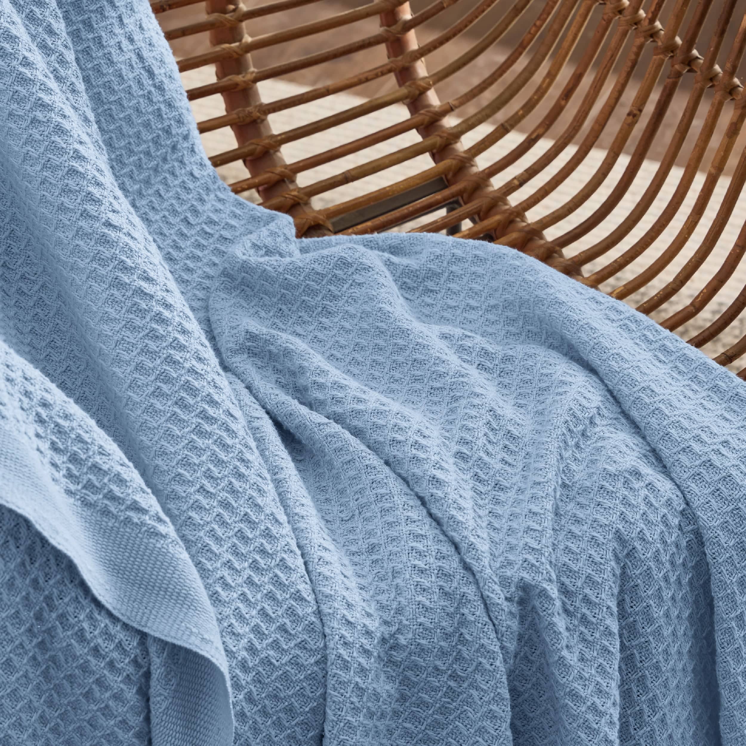 Teal best sale waffle blanket