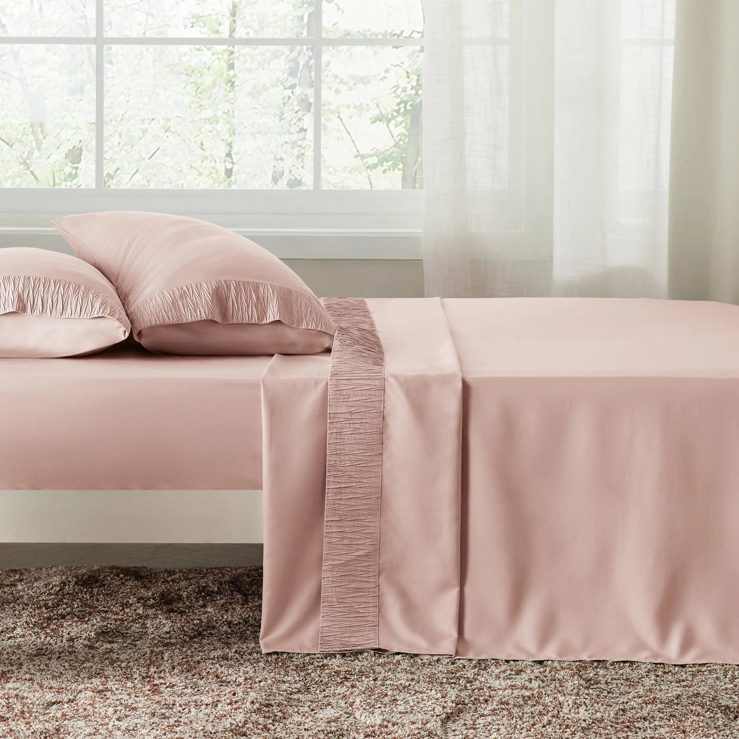 Ruched Sheet Set