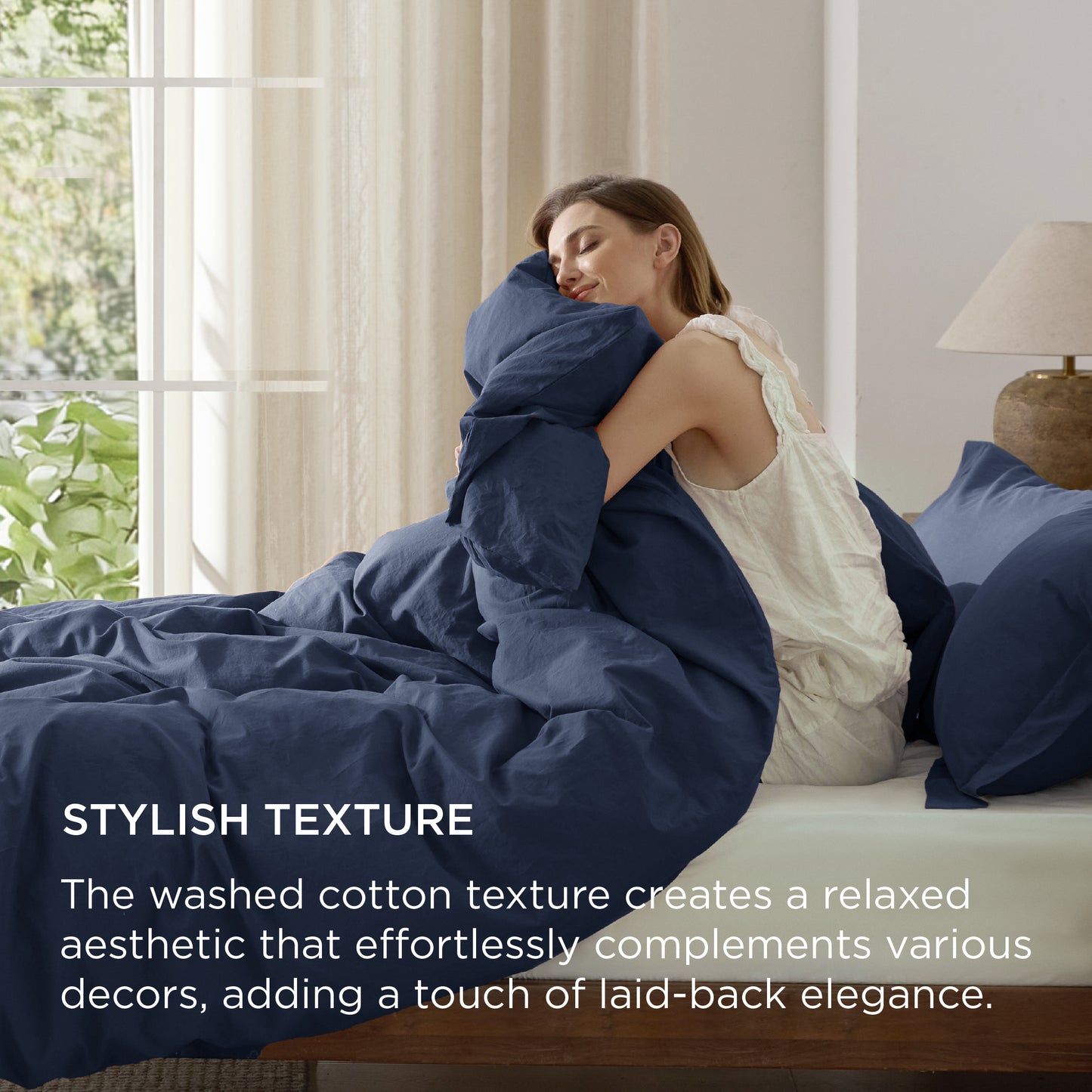 GentleSoft® Washed Cotton Duvet Cover Set