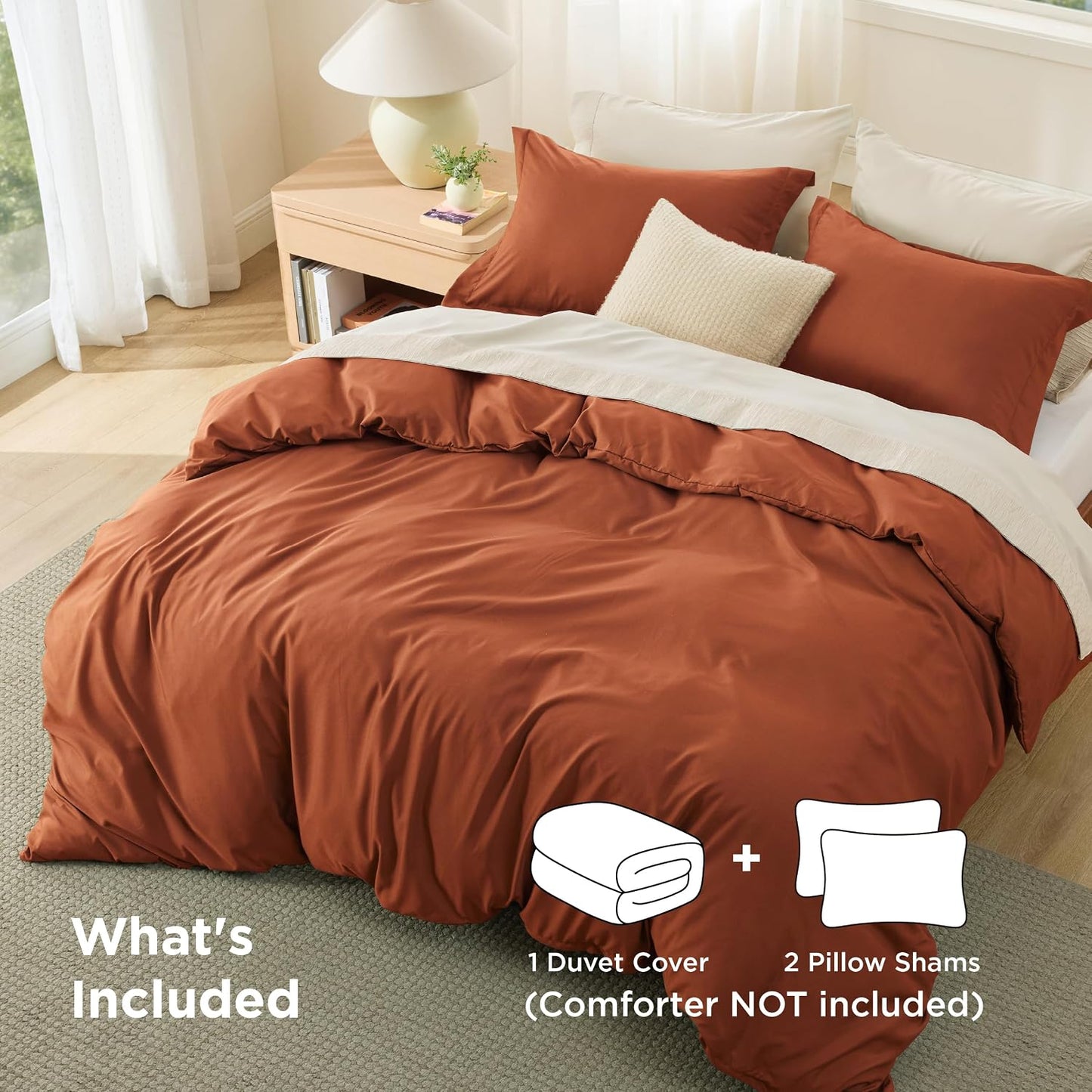 Brushed Microfiber Duvet Cover Set