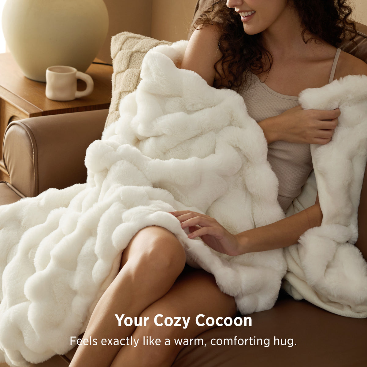 Faux Fur Throw Blanket