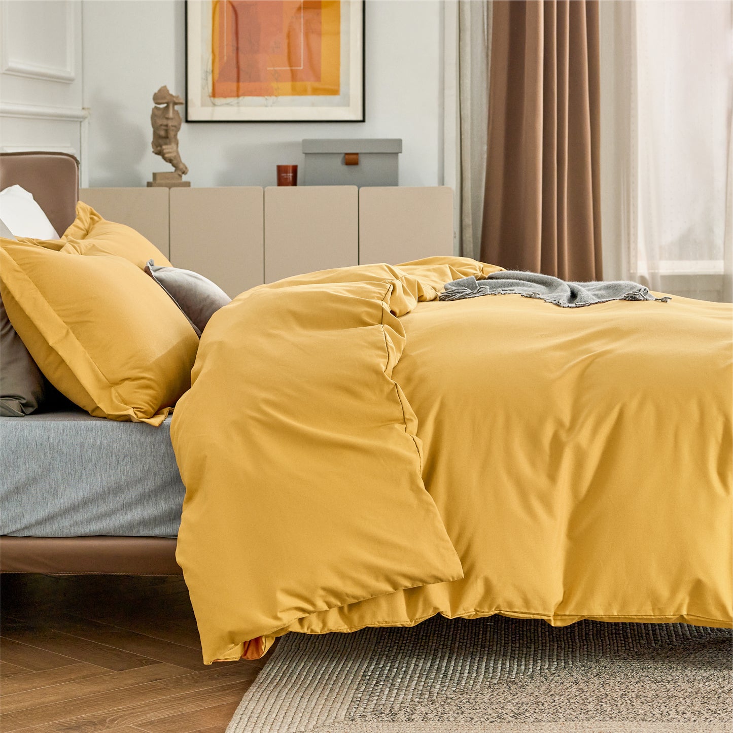 Brushed Microfiber Duvet Cover Set