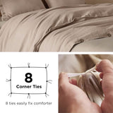 Cotton Linen Hybrid Duvet Cover Set