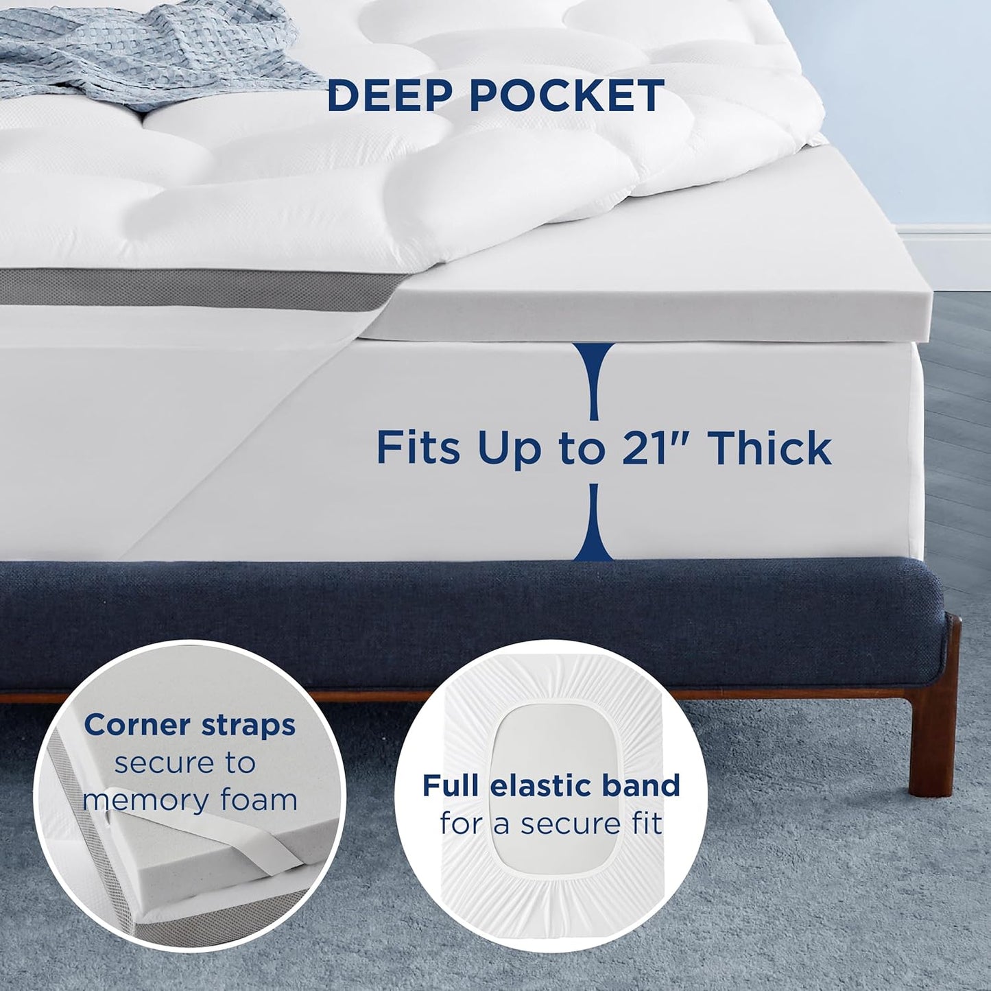 GentleSoft™  Dual-Comfort Waterproof Mattress Topper